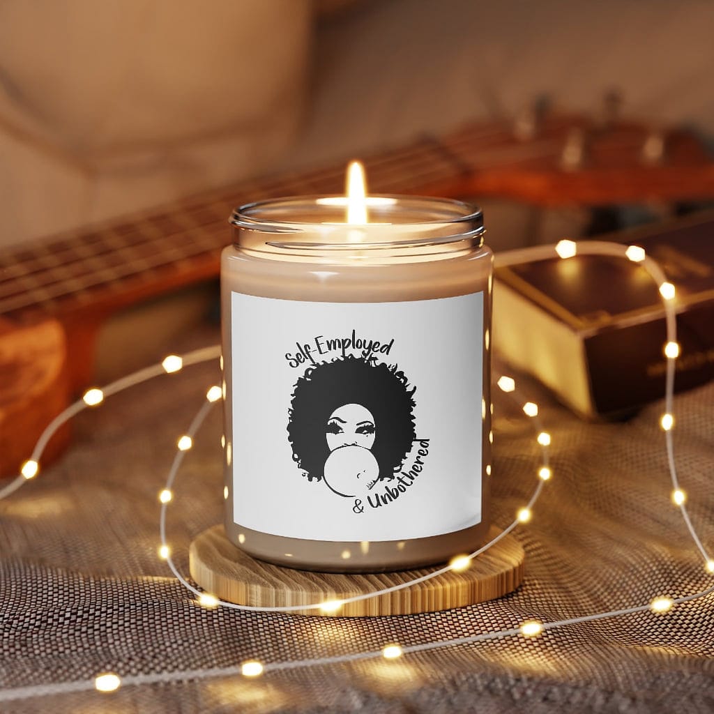 Self-Employed & Unbothered Scented Candle, 9oz - Entrepreneur Life