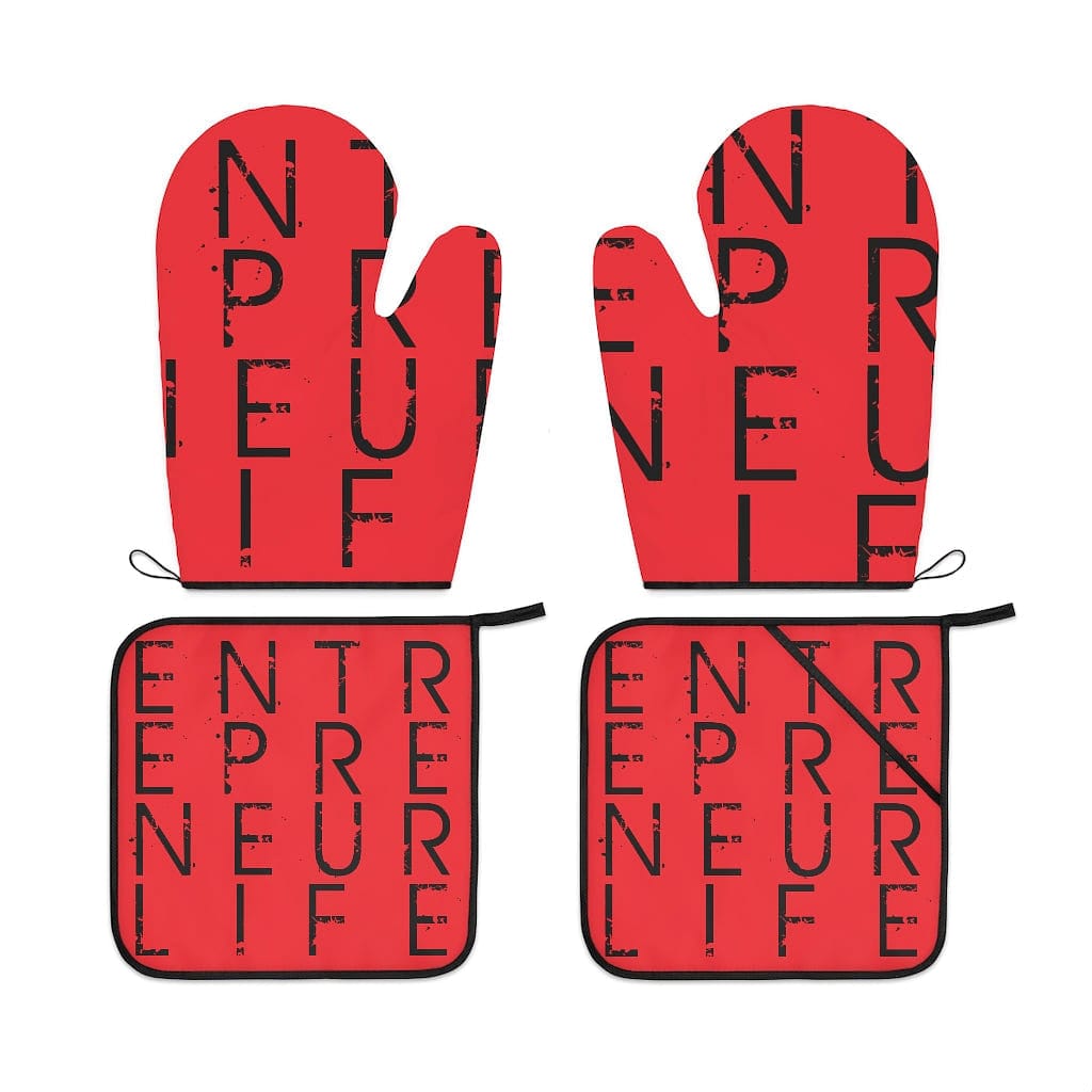 Entrepreneur Life Oven Mitts & Pot Holders - Red - Entrepreneur Life