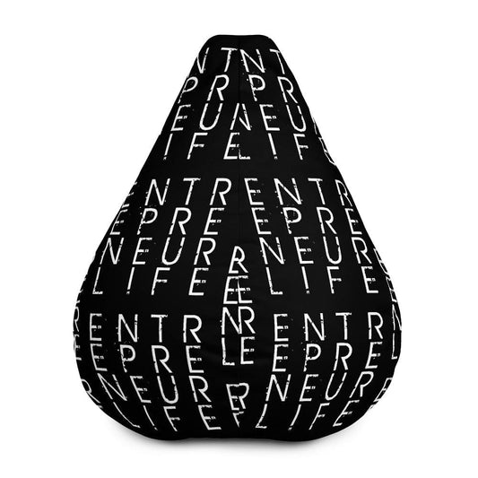 Entrepreneur Life Bean Bag Chair Cover - Black - Entrepreneur Life