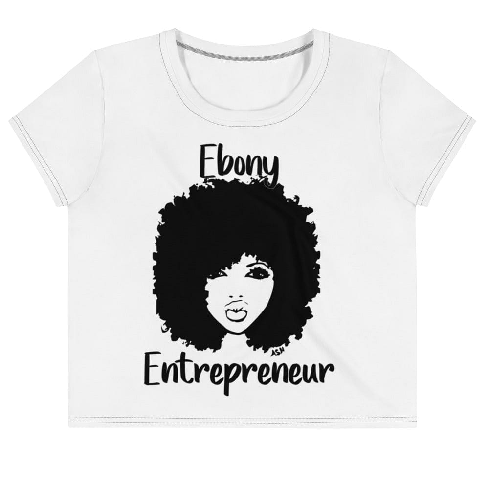 Ebony Entrepreneur Ladies Crop Tee - Entrepreneur Life