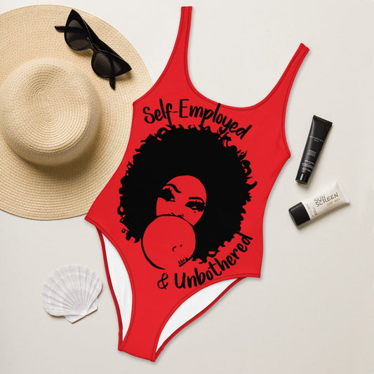 Self-Employed & Unbothered One-Piece Swimsuit - Entrepreneur Life