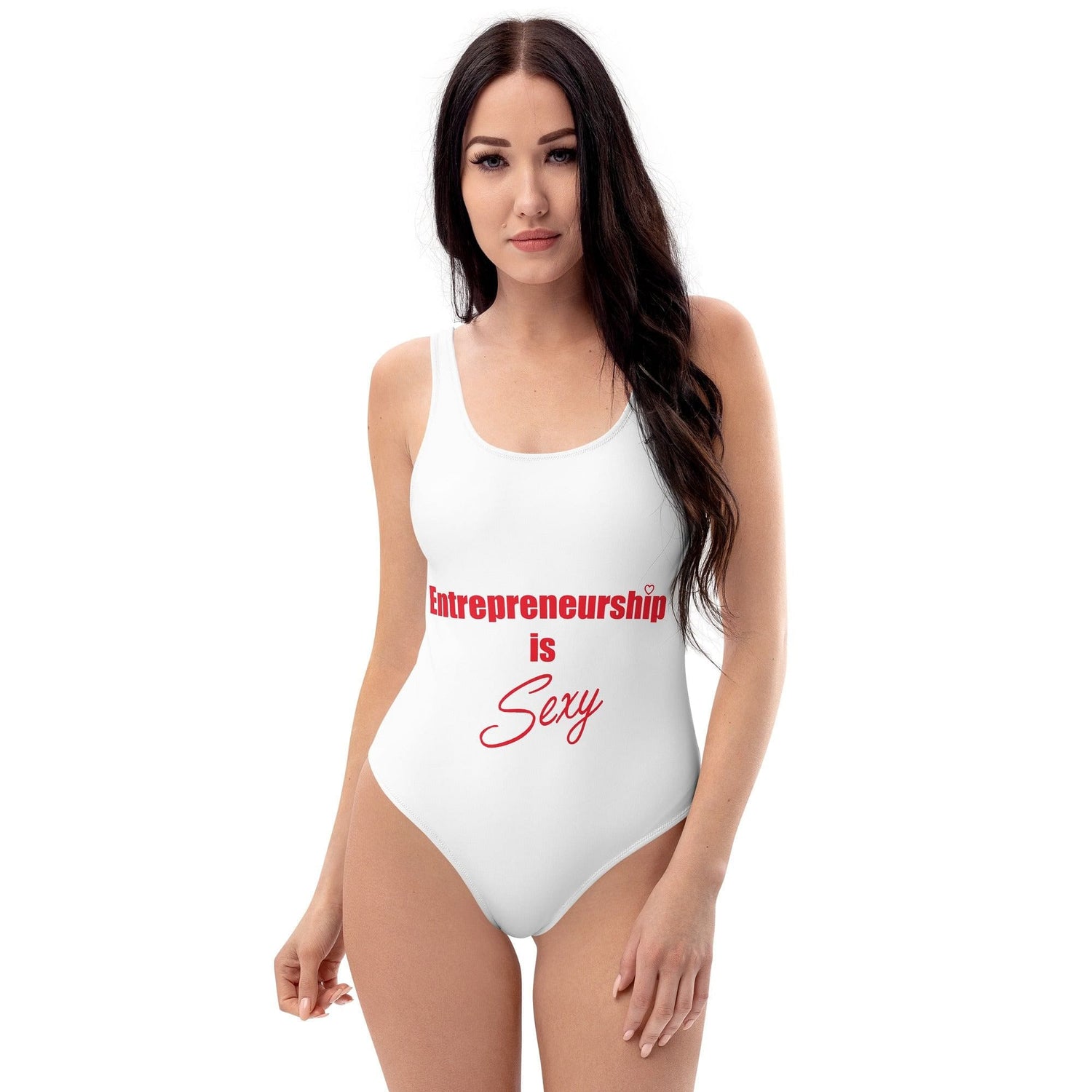 Entrepreneurship is Sexy One-Piece Swimsuit Front Design Only - Entrepreneur Life