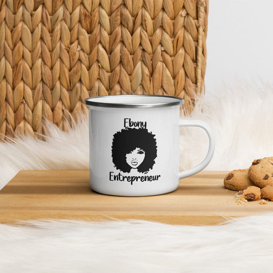 Ebony Entrepreneur Enamel Mug - Entrepreneur Life