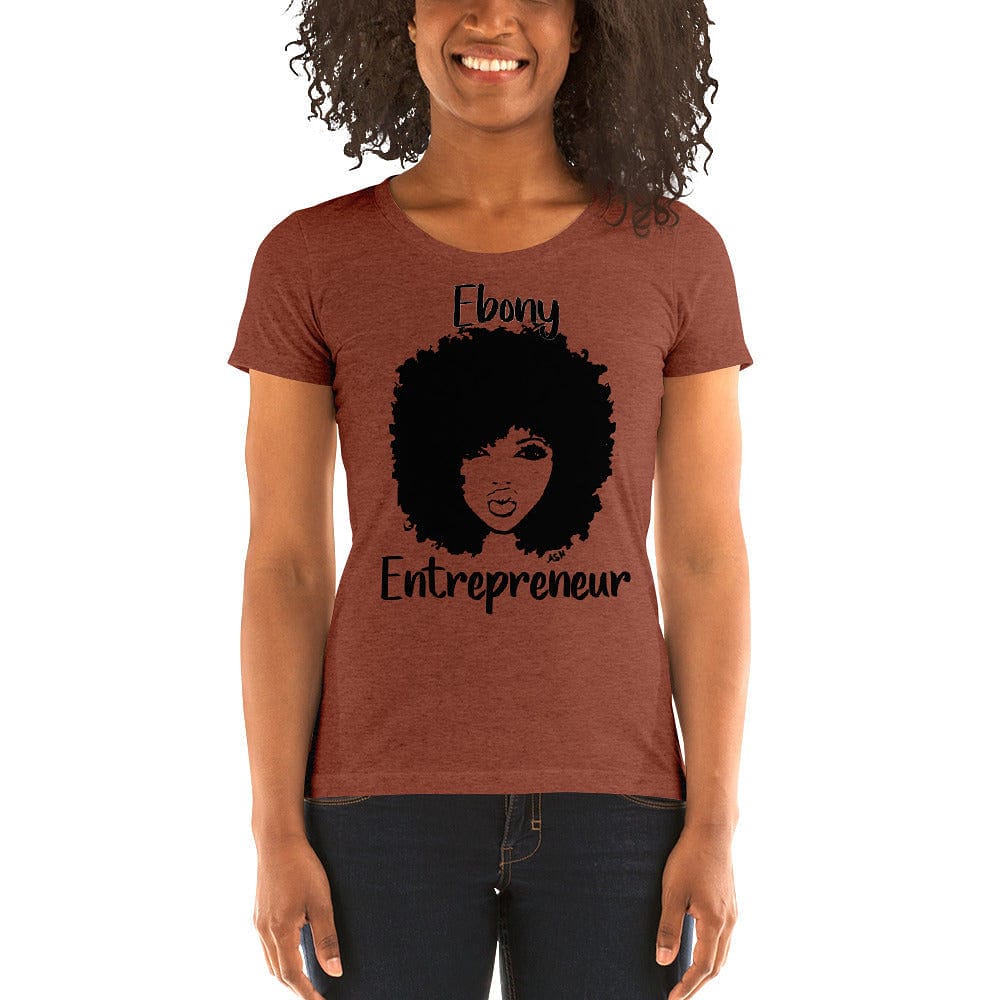 Ebony Entrepreneur Ladies Short Sleeve T-shirt - Entrepreneur Life