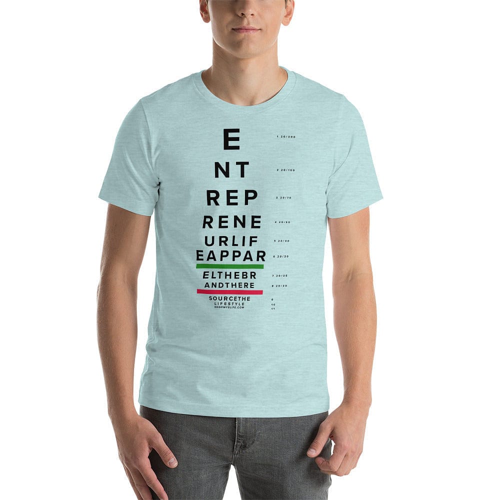 Elife Eye Chart Short-Sleeve Unisex T-Shirt - Entrepreneur Life