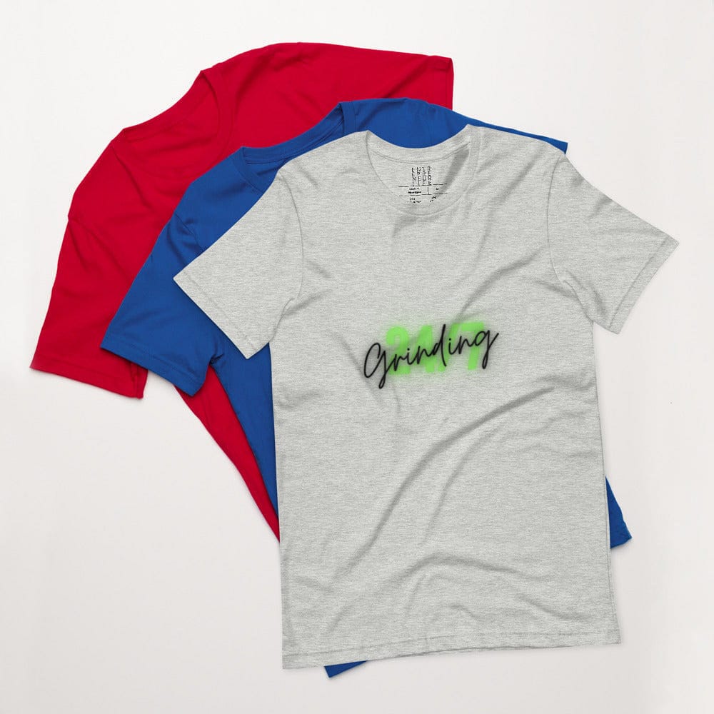 Grinding 24/7 - Short-sleeve unisex t-shirt - Entrepreneur Life