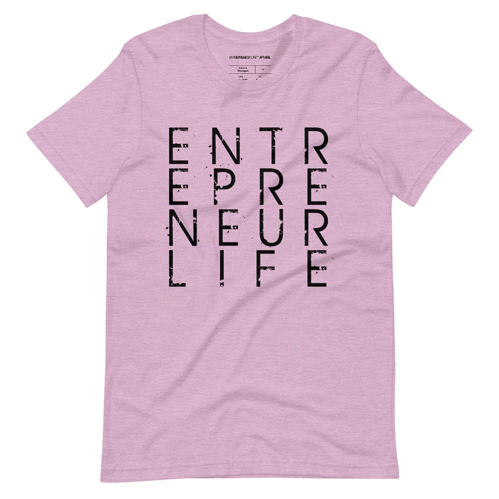 Entrepreneur Life Logo Short-sleeve Unisex T-shirt - Black Print - Entrepreneur Life