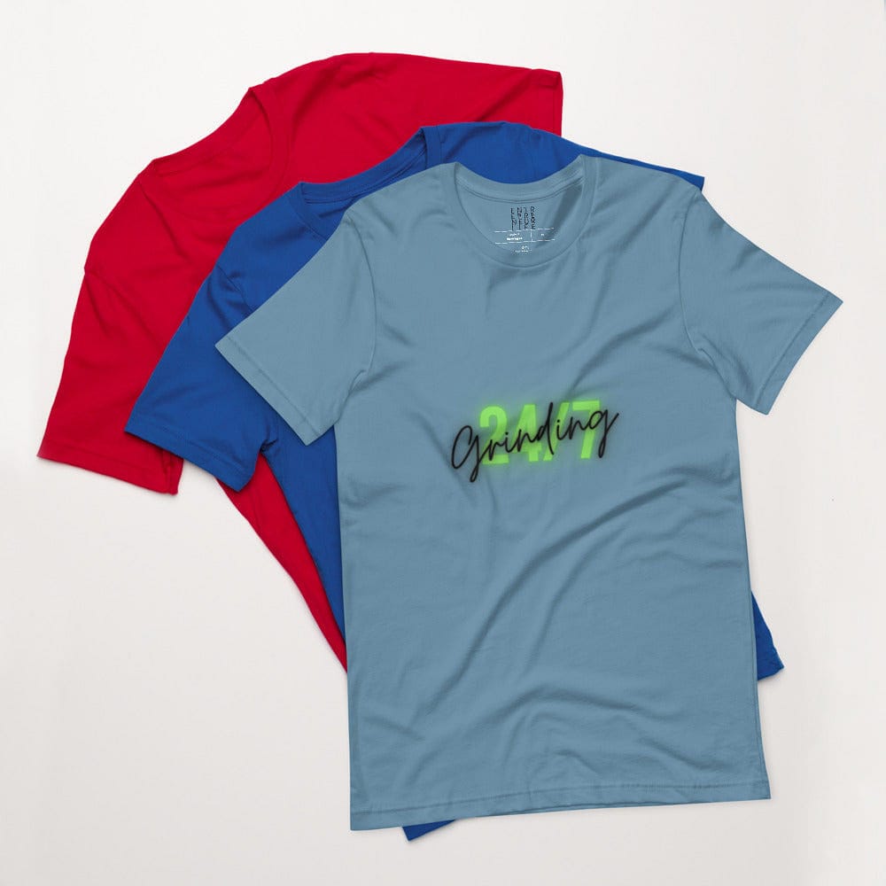 Grinding 24/7 - Short-sleeve unisex t-shirt - Entrepreneur Life