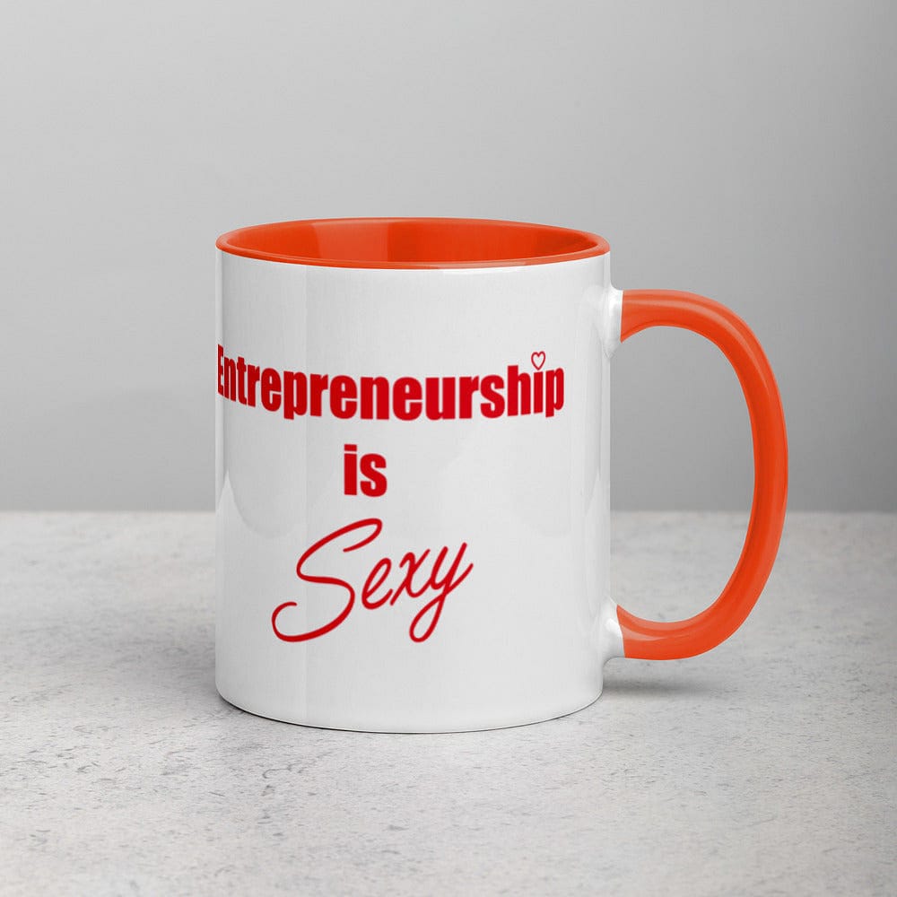 Entrepreneurship is Sexy Mug with Color Inside - Entrepreneur Life