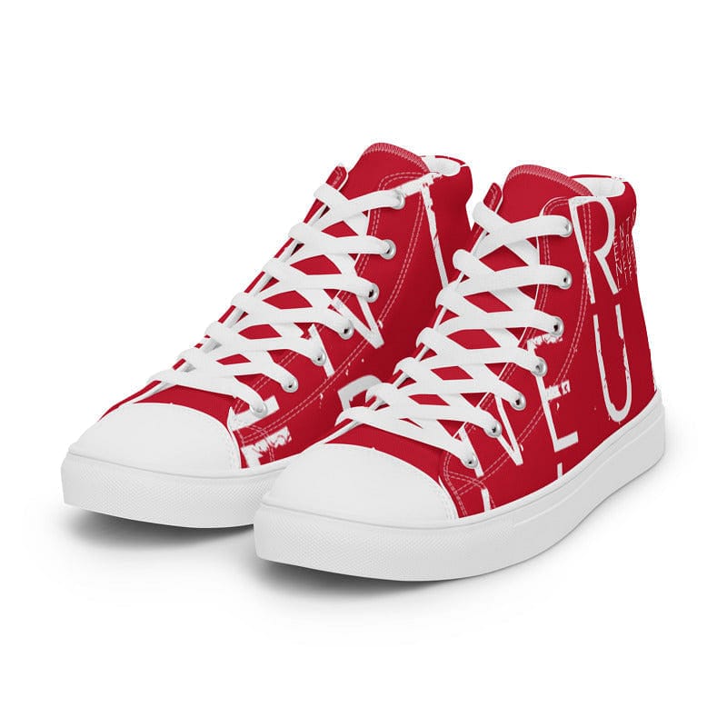 Entrepreneur Life red canvas shoes